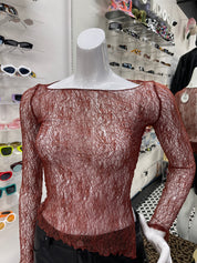 Lace Asymmetrical Top