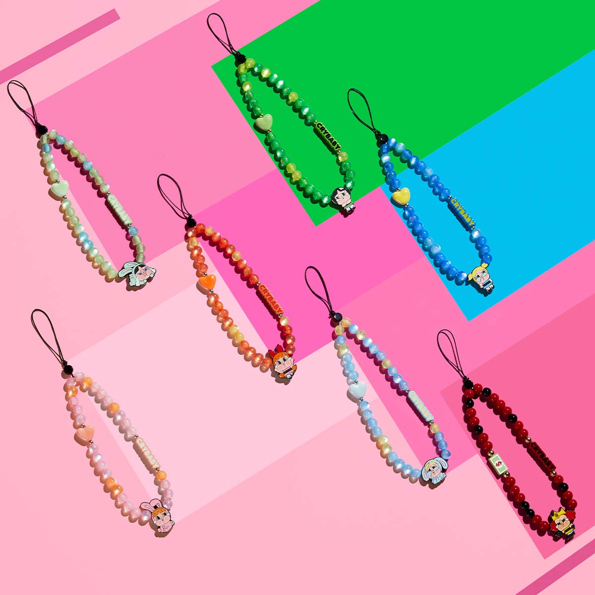 Power Puff Girls Phone Charm