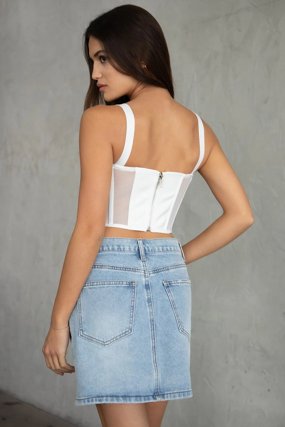Off Set Asymmetric Skirt