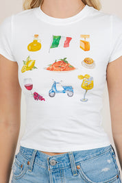 Italian Crop Tee