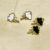 Black Dripping Cloud Earring