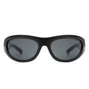 Oval Wrap Sunglasses