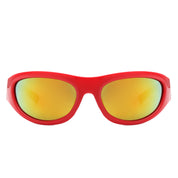 Oval Wrap Sunglasses