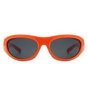 Oval Wrap Sunglasses