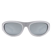 Oval Wrap Sunglasses