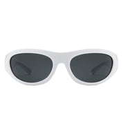 Oval Wrap Sunglasses