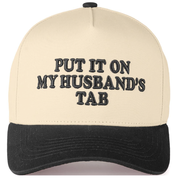 Put it on my husbands tab