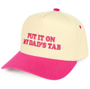 Put it on my dads tab Hat