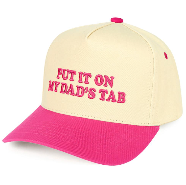 Put it on my dads tab Hat