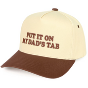Put it on my dads tab Hat