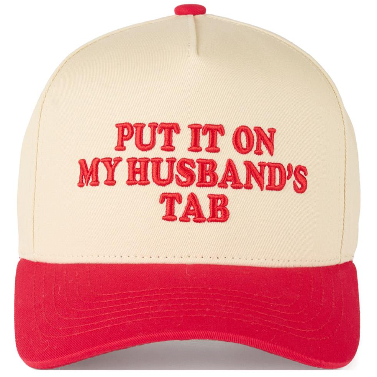 Put it on my husbands tab