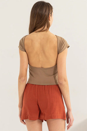 Mocha Open Back