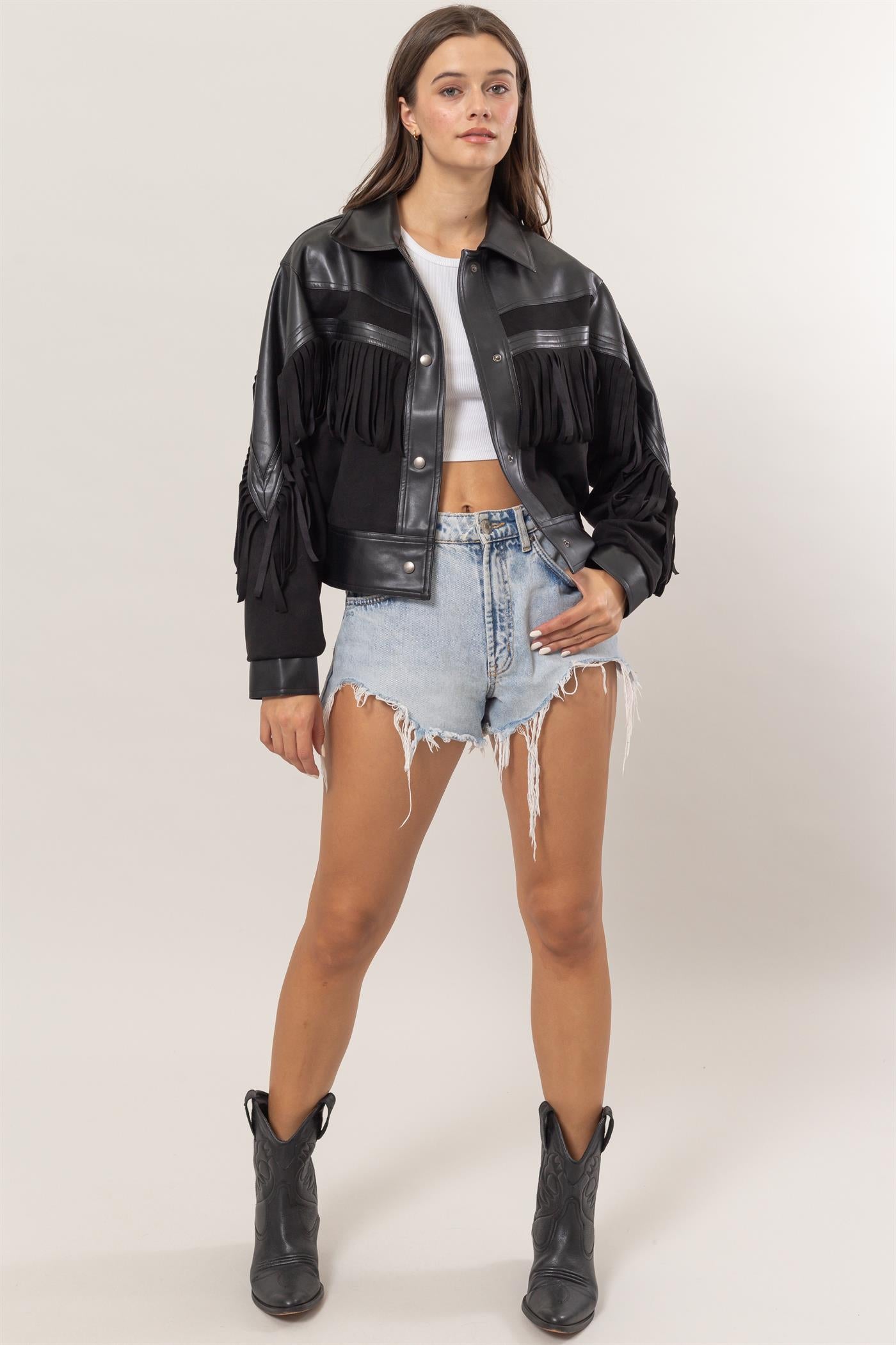 Fringe Black Jacket