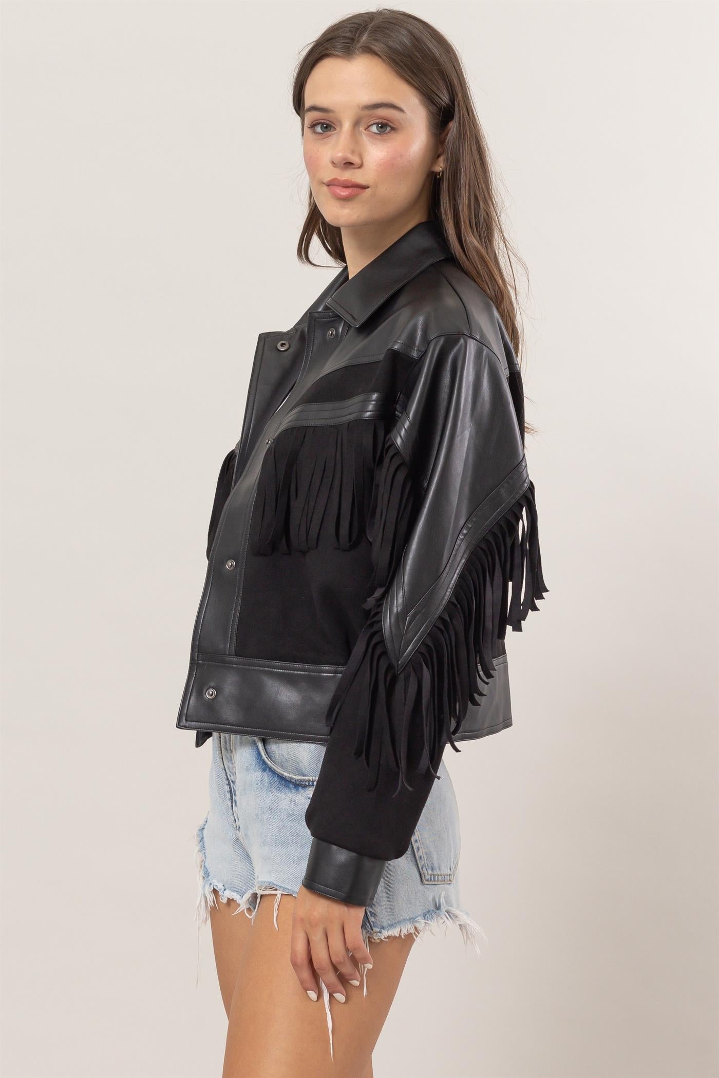 Fringe Black Jacket