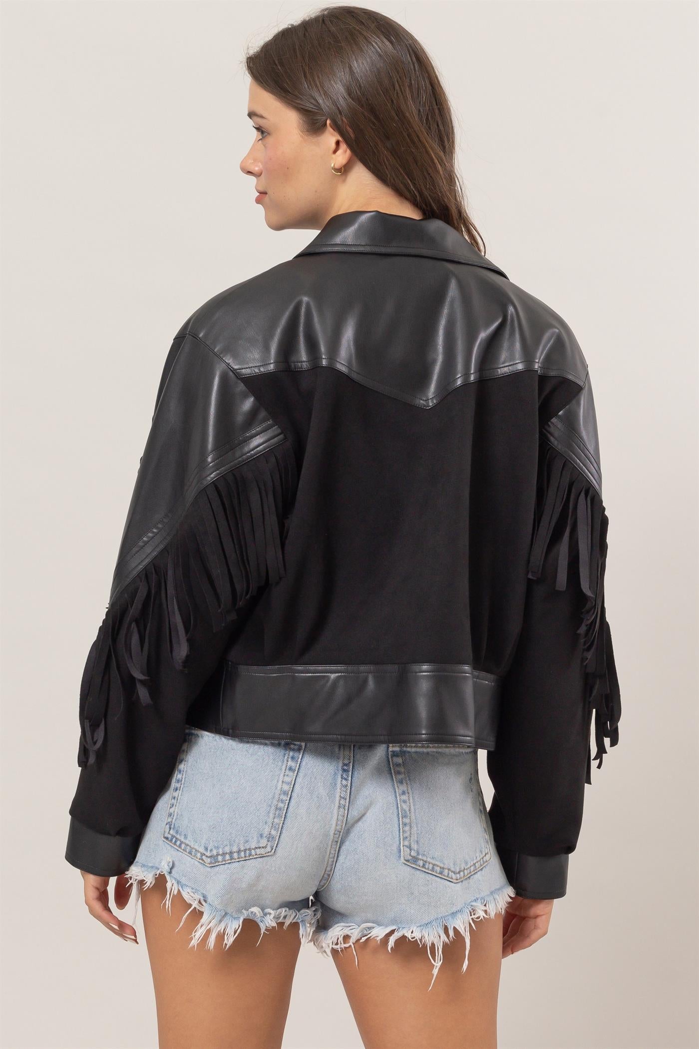 Fringe Black Jacket