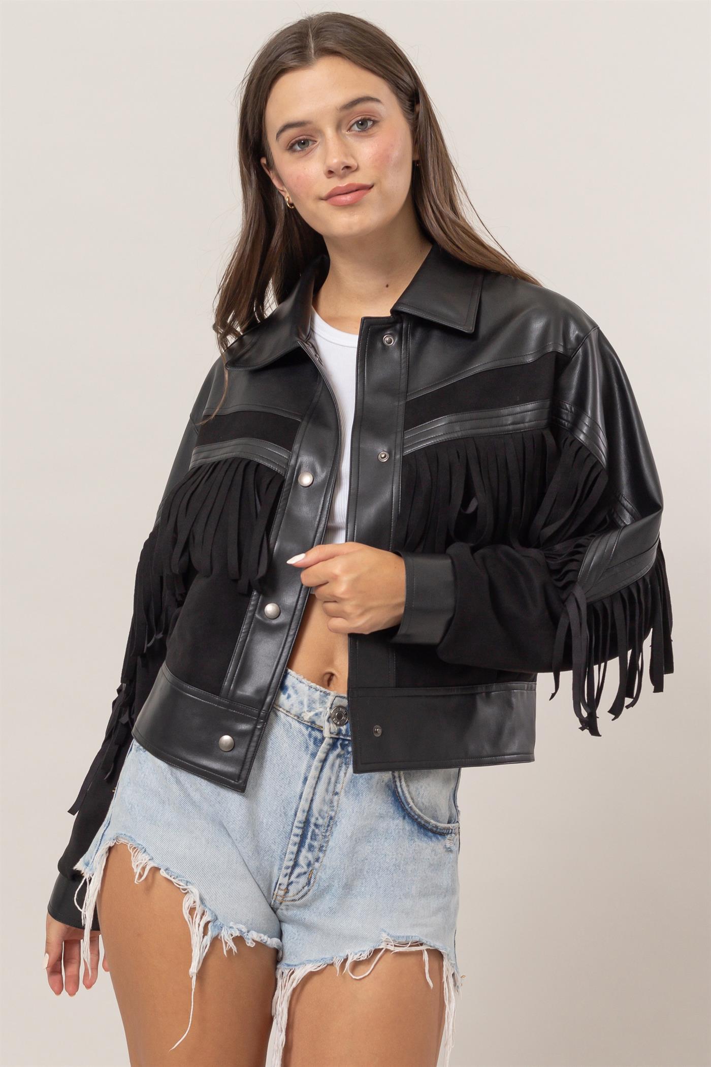 Fringe Black Jacket