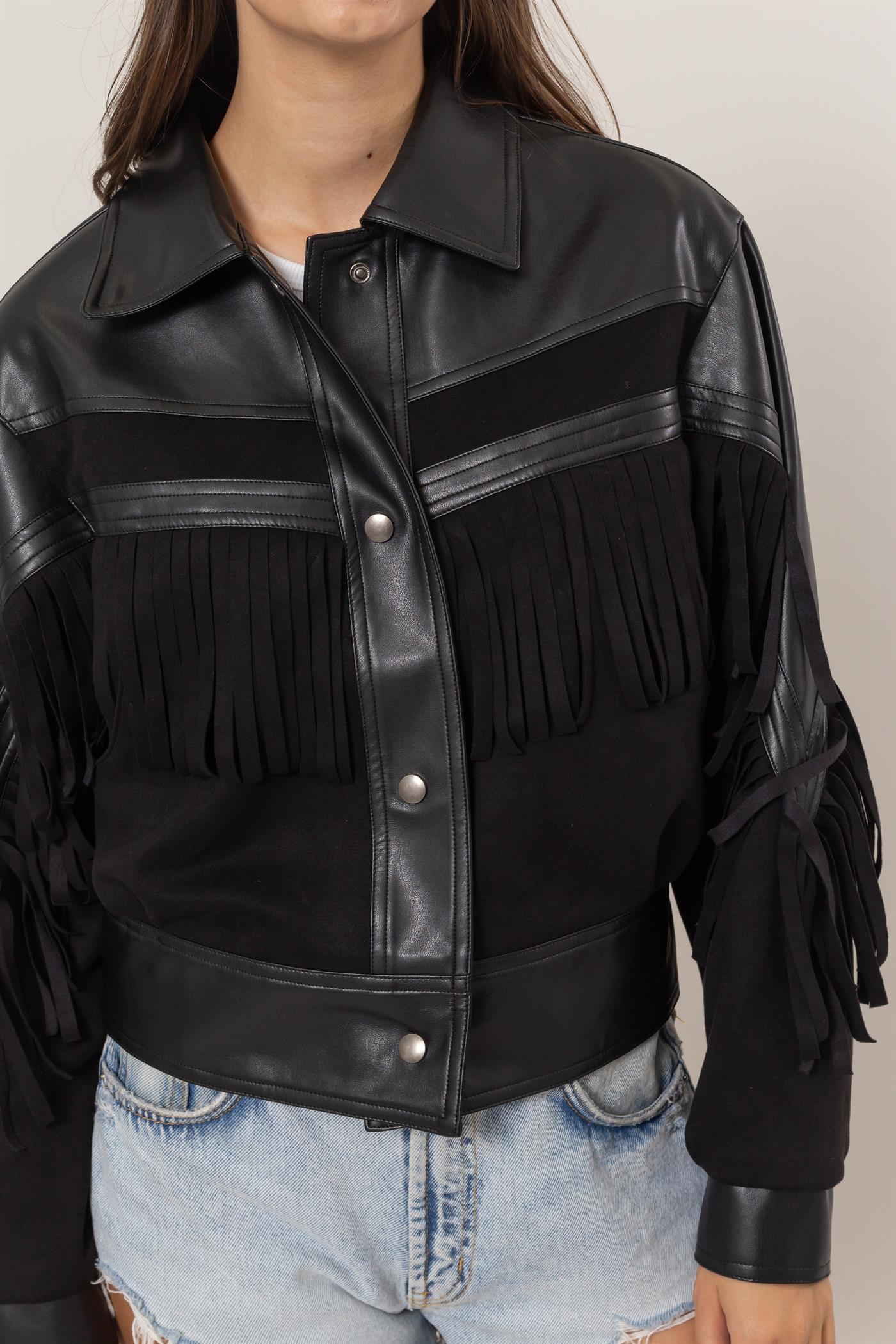 Fringe Black Jacket