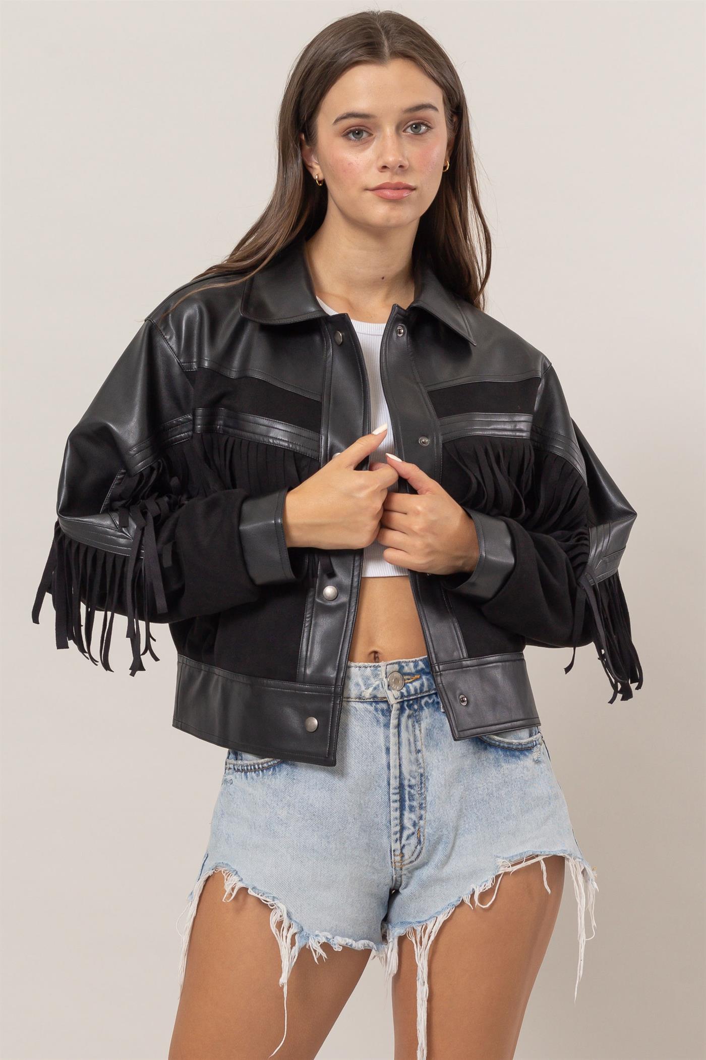 Fringe Black Jacket