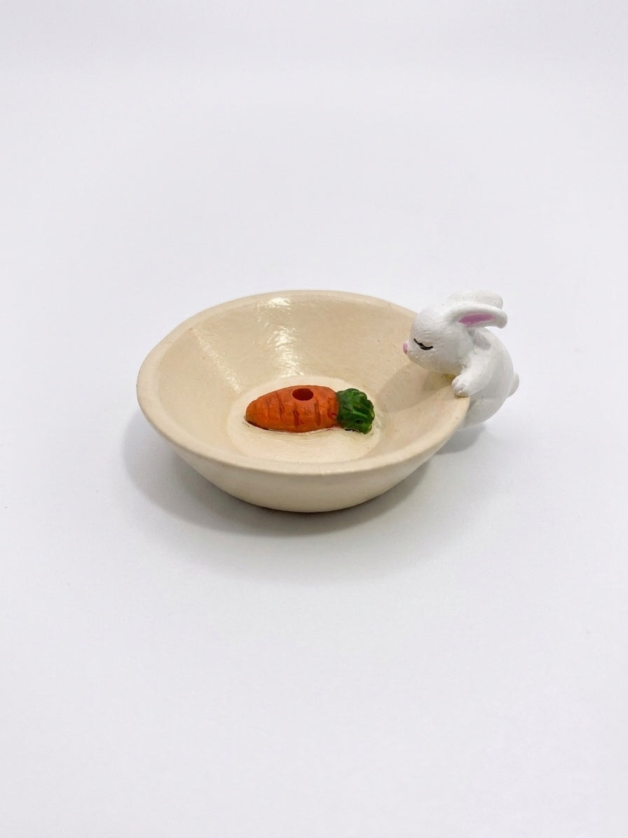 Carrot Bunny Incense Holder