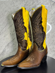 Cowgirl Yellow Moo Pointed Toe