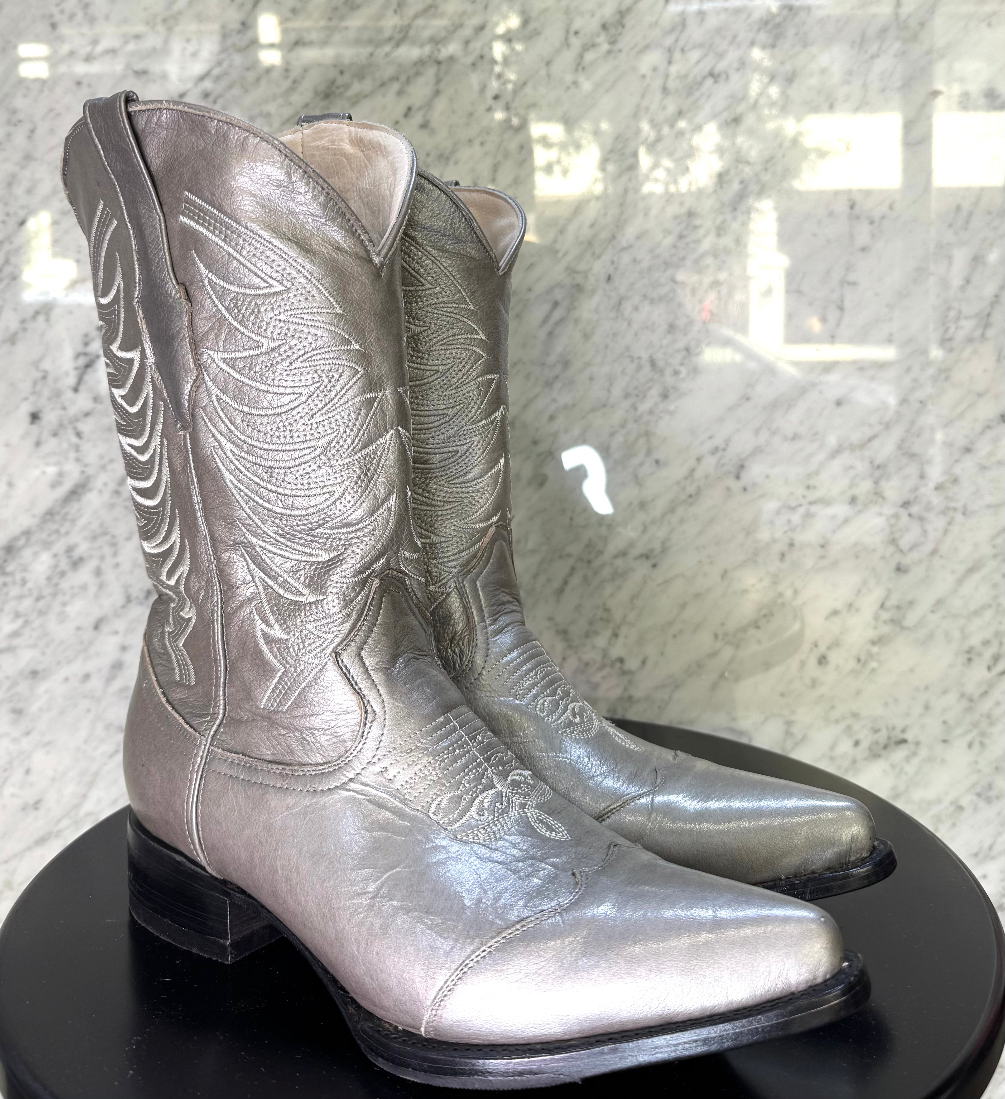 - Cowboy Silver Pointed Toe