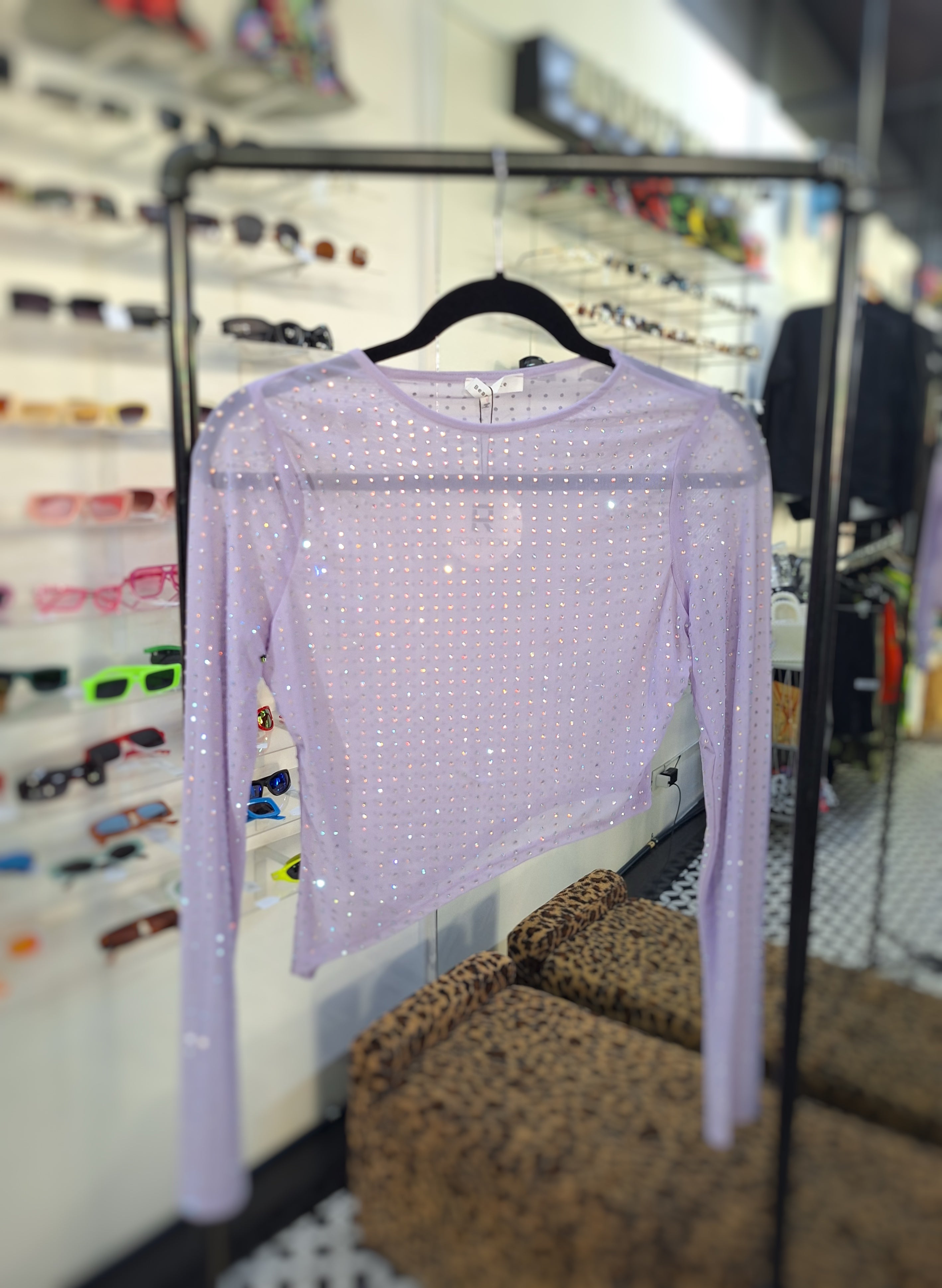 Lavender Asymmetrical Mesh