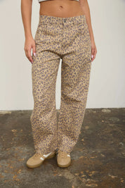 Leopard Print Jeans