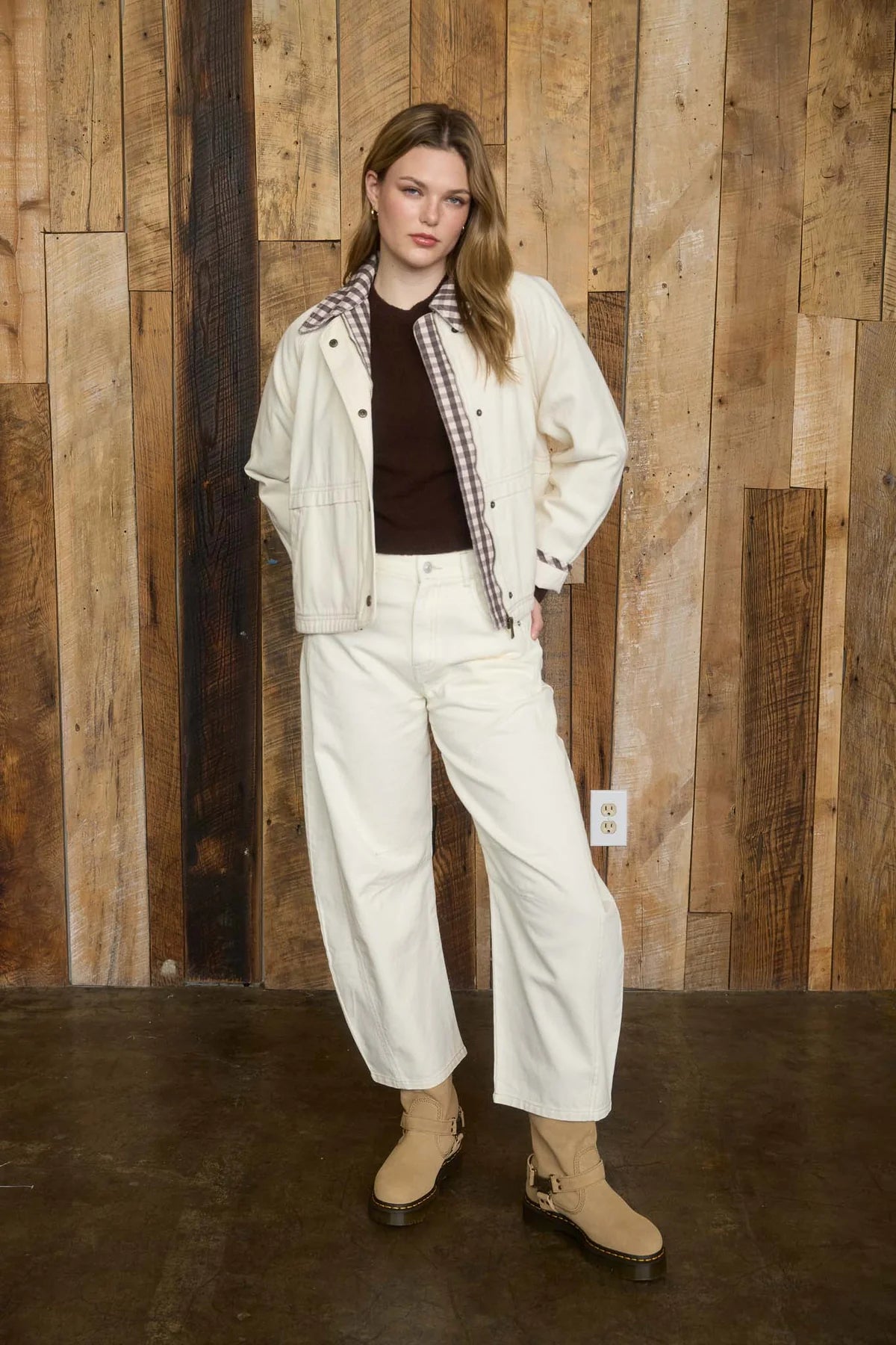 High waist cropped pants