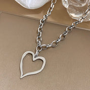 Hollow Heart Necklace