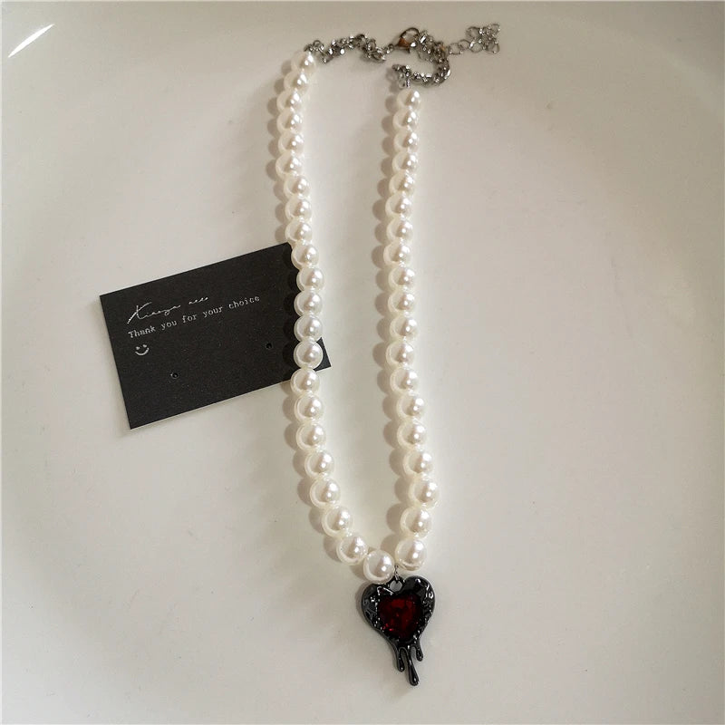 Pearl Heart Necklace