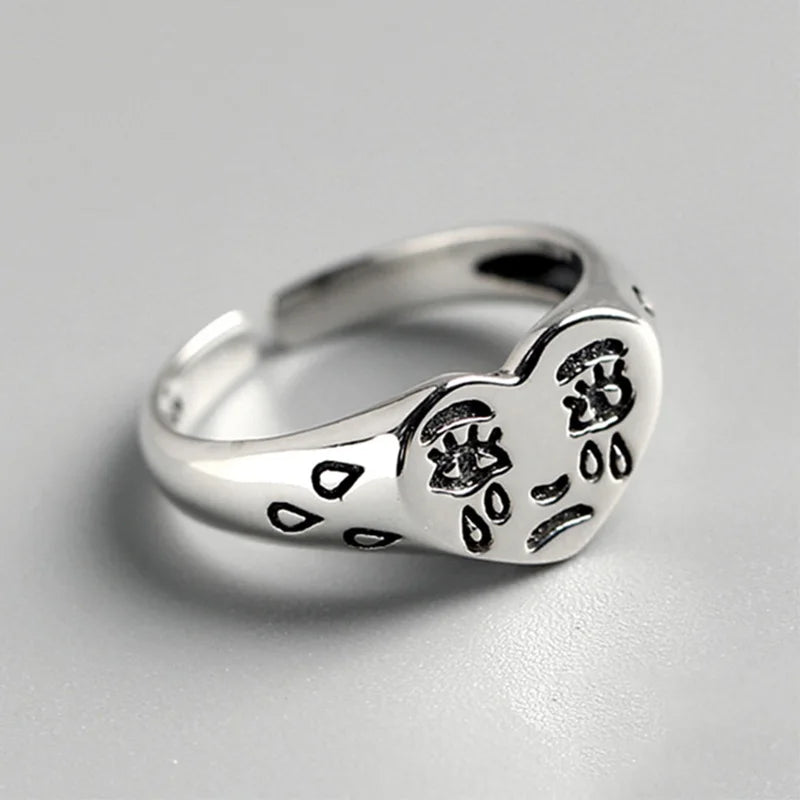 Face Heart Ring
