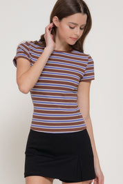 Multi-Striped Tee