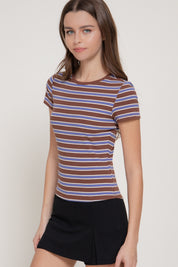 Multi-Striped Tee