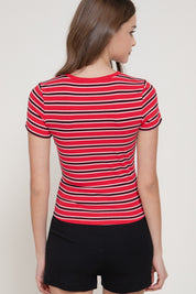 Multi-Striped Tee