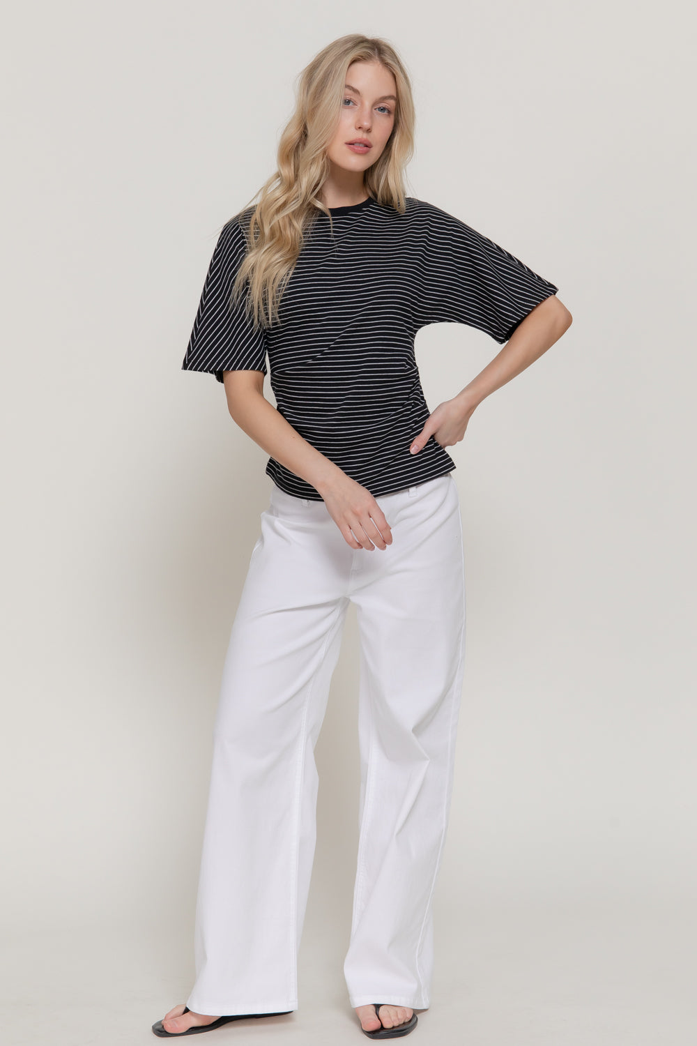 Tapered Striped Tee