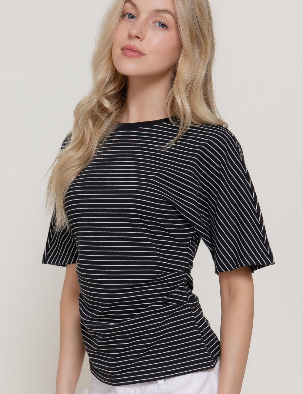Tapered Striped Tee