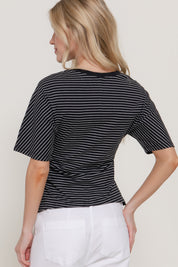 Tapered Striped Tee