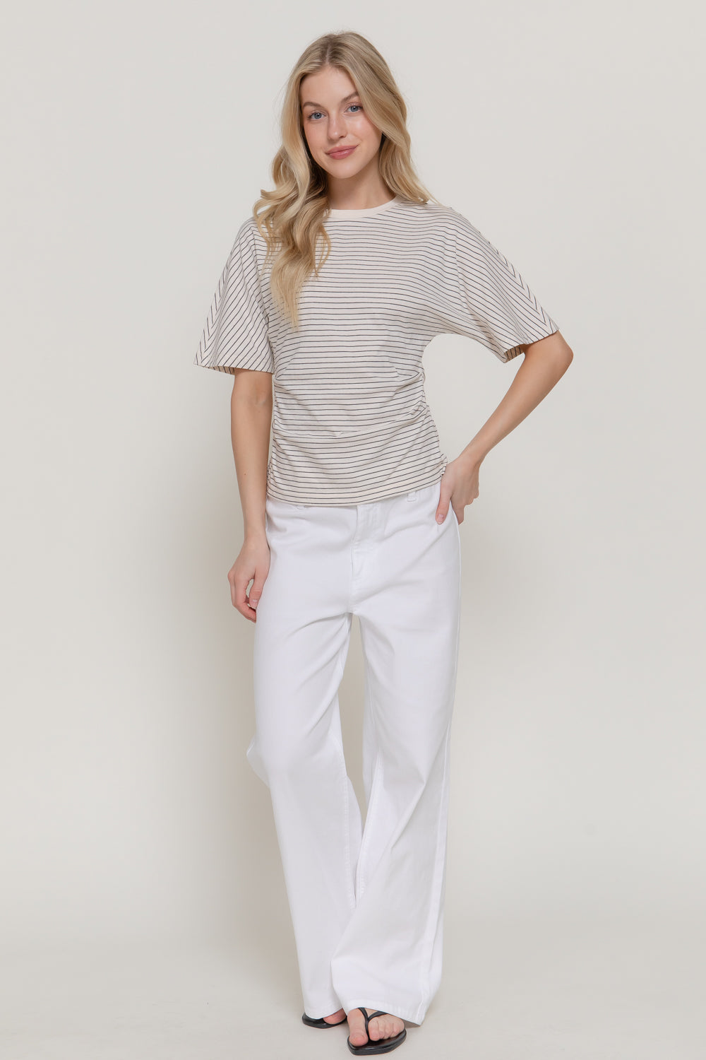 Tapered Striped Tee