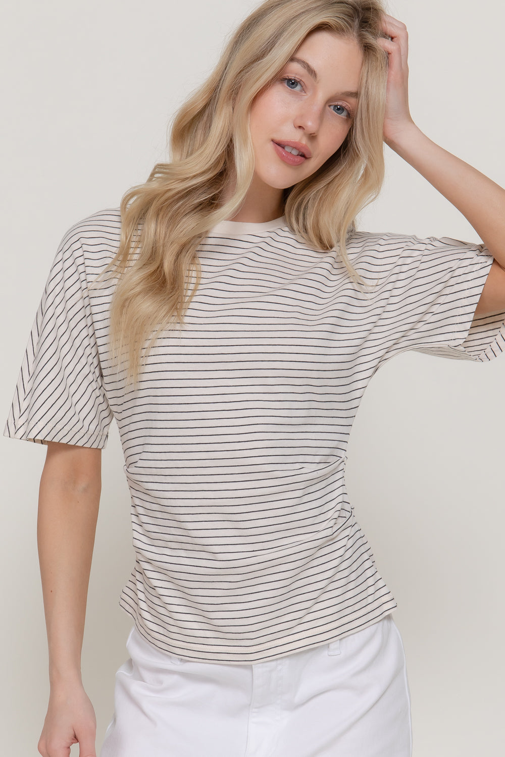 Tapered Striped Tee