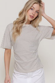Tapered Striped Tee