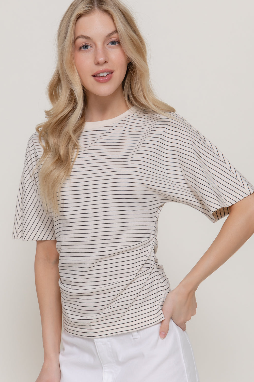 Tapered Striped Tee
