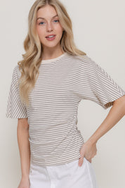 Tapered Striped Tee