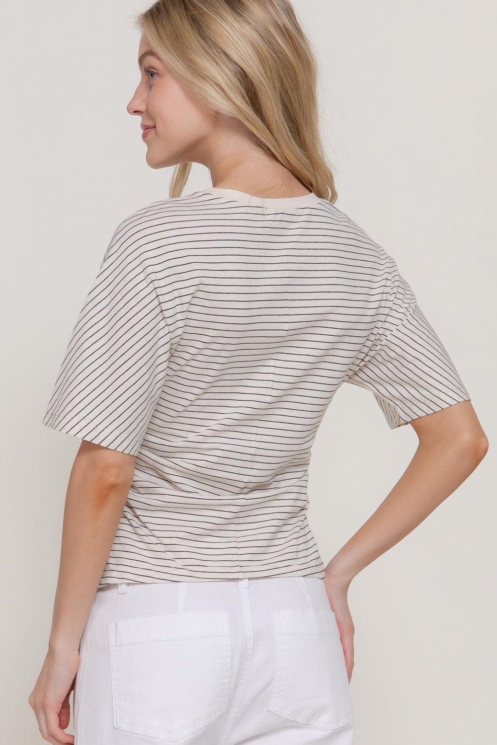 Tapered Striped Tee