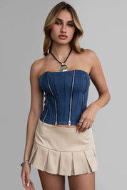 Denim Corset