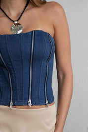 Denim Corset