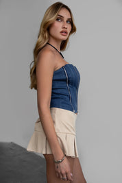 Denim Corset