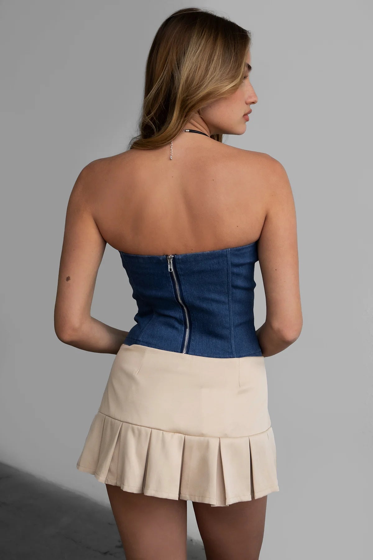 Denim Corset