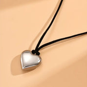 Black Heart Necklace