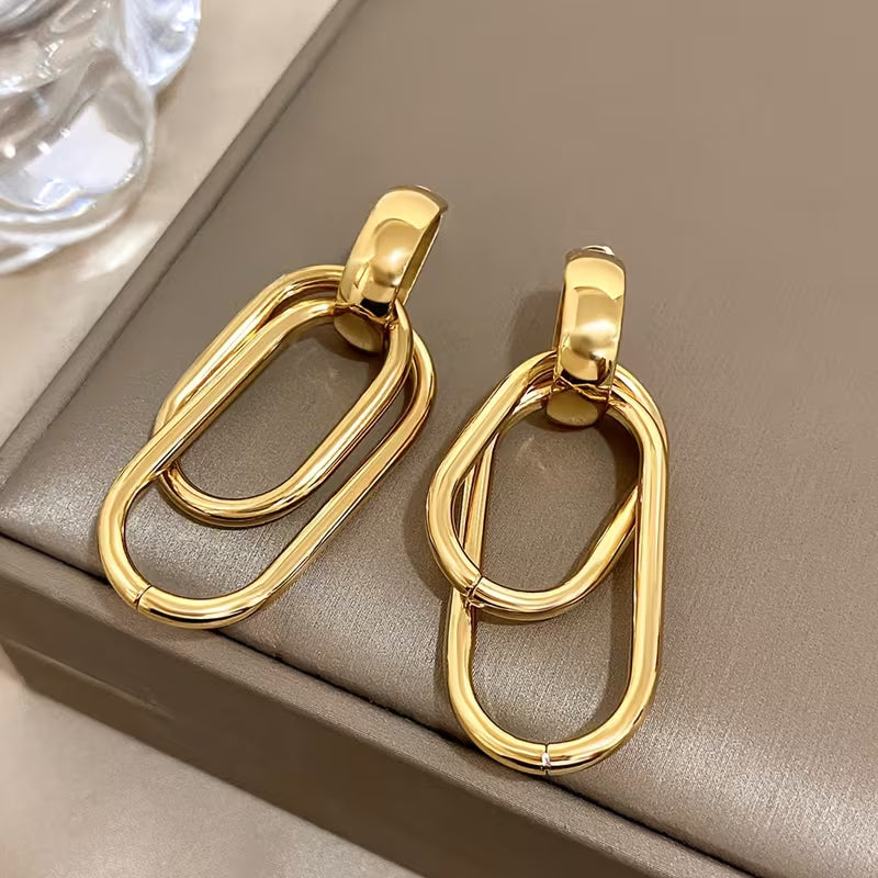 Double Oval Earrings