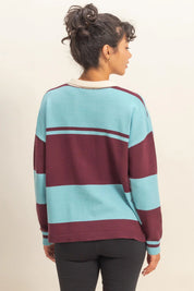 Striped Sweater Polo